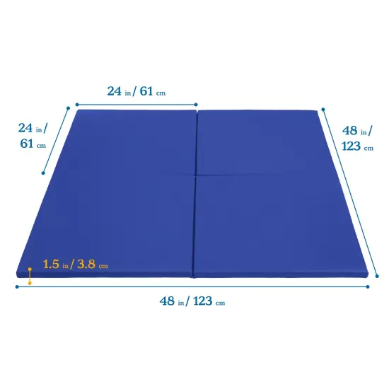 Play Patch Activity Mat Squares, Modular Playmat, 4-Pack Blue {2}