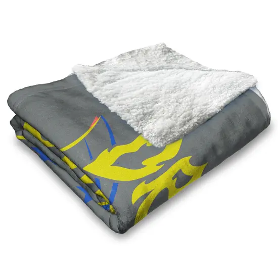 Universal How to Train Your Dragon Silk Touch Sherpa Throw Blanket Neon Dragon {4}