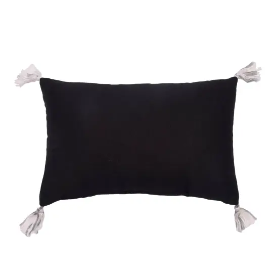 "Boo! Freak Out!" Flyi Ghosts Halloween Accent Pillow 13" x 20" w/ White Tassels {5}