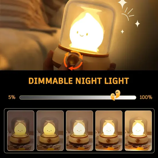 Ghost Campfire Night Light, Small Cute Desk Lamp {2}