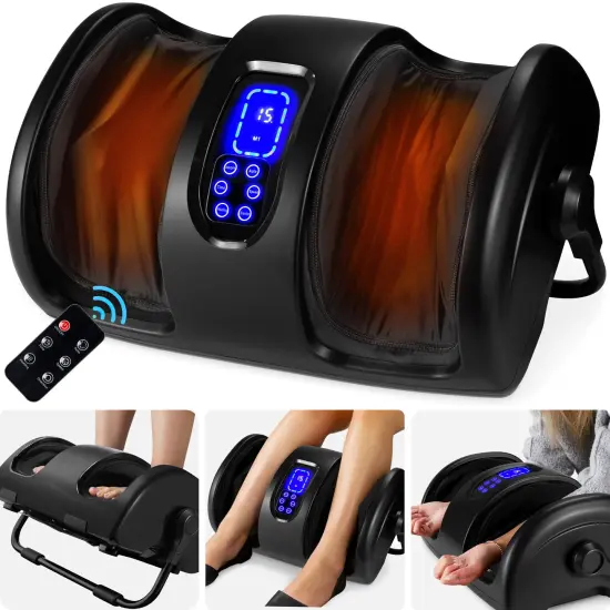 Best Choice Products Foot Massager Machine, Therapeutic Reflexology Massager w/ High-Intensity Rollers Gold {7}