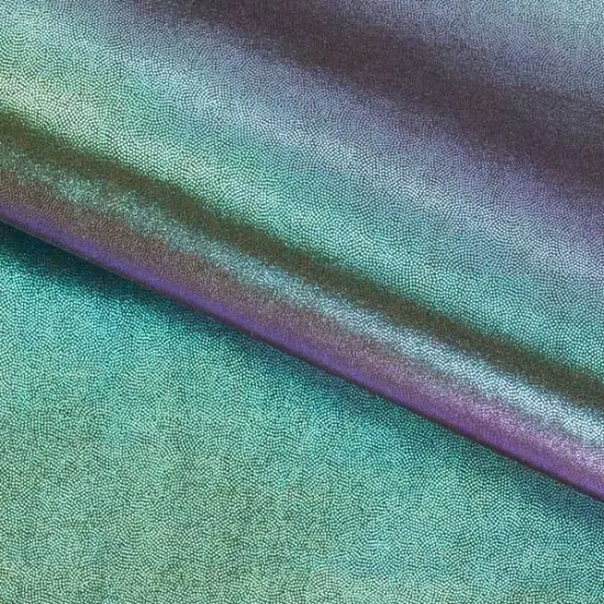 Mystique Foiled Spandex Fabric Gunmetal/Oz {1}
