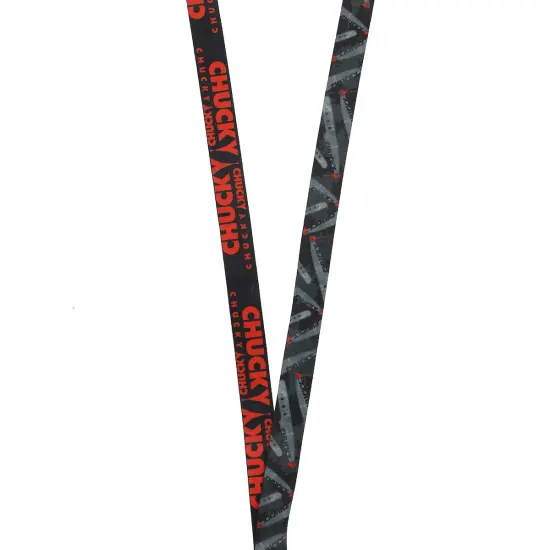 Chucky "Wanna Play?" 22-Inch Lanyard With Rubber Charm and Clear ID Sleeve {3}