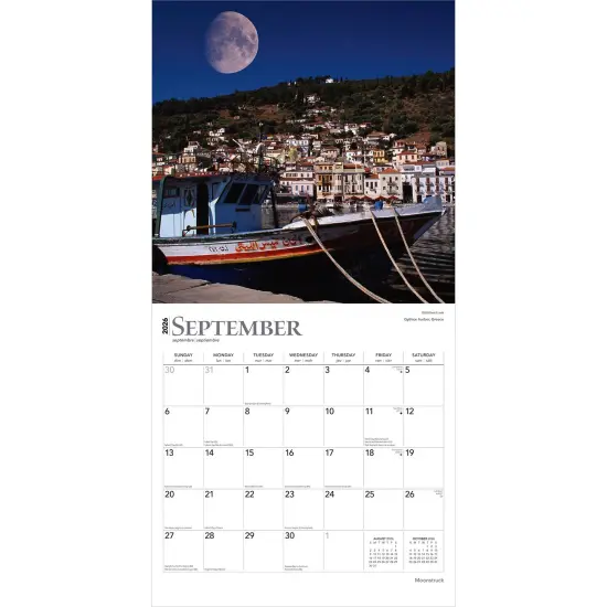 Moonstruck | 2026 12 x 24 Inch (Hanging) Monthly Square Wall Calendar | Foil Stamped Cover | Plastic-Free {4}