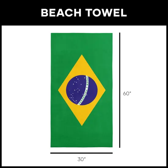 Country Flag Beach Towel Brazil {6}