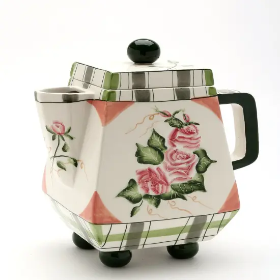 Ceramic Romantic Rose Teapot, Pitcher, Gift for Her, Gift for Mom, Kitchen D&eacute;cor, Tea Party D&eacute;cor, Caf&eacute; D&eacute;cor, Kitchen Decor {3}
