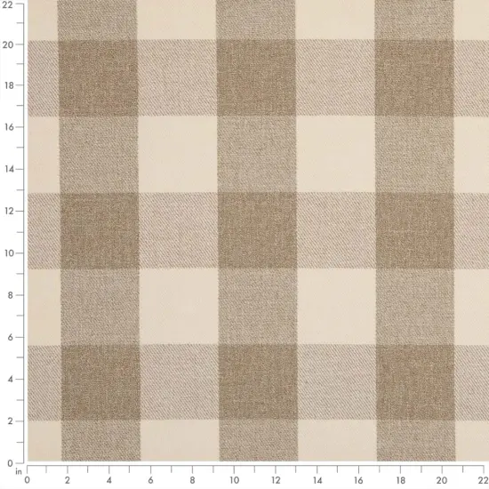 Buffalo Sand - Beige & Taupe Check & Houndstooth,Plaid Upholstery Fabric 54 Inches" {3}
