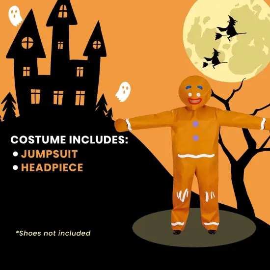 Gingerbread Man Adult Costume | One Size {5}