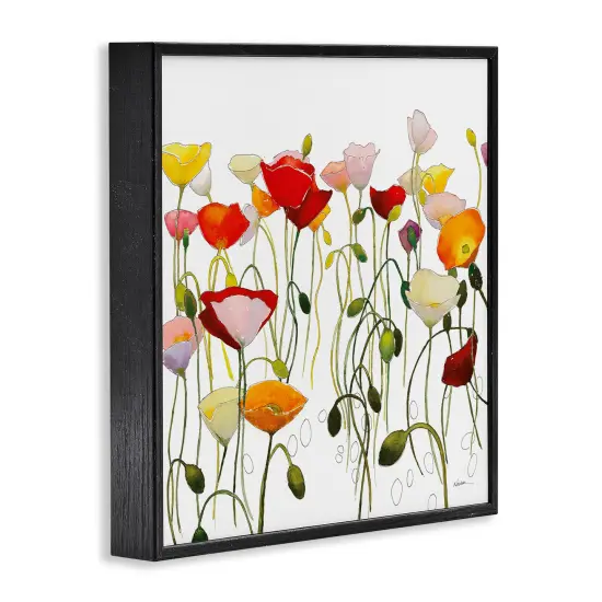 Stupell Industries Modern Poppies Abstraction Framed Giclee By Shirley Novak {3}