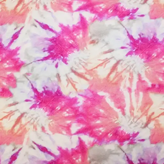 Pink Skies Printed Spandex Fabric {4}