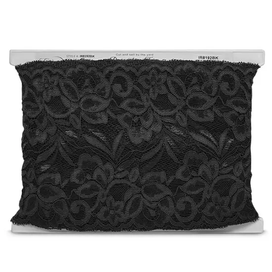 5 Yards of Brea 5 1/2" Stretch Raschel Lace Trim | 5 yard cut Cocoa {3}