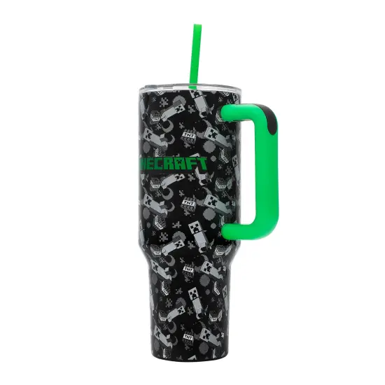 Minecraft 40oz Black Stainless Tumbler {2}