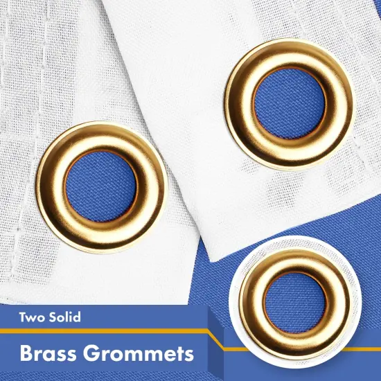 G128 Minnesota MN State Flag | 3x5 Ft | LiteWeave Pro Series Printed 300D Polyester | Indoor/Outdoor, Vibrant Colors, Brass Grommets {2}