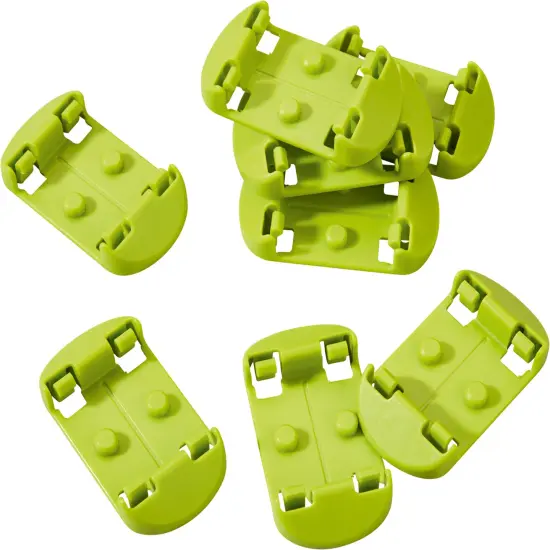 HABA Ball Run Building Set, Kullerbu 8 Piece Expansion Set, STEM Toys for 2-8 Year Olds, Floor Connectors for Flat Tracks, Marble Runs and Marble Maze Multicolor {3}