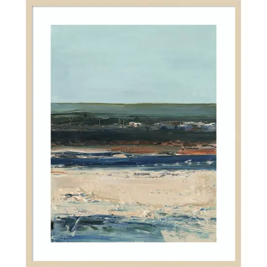 Rich Coastline II by Ethan Harper Wood Framed Wall Art Print {1}