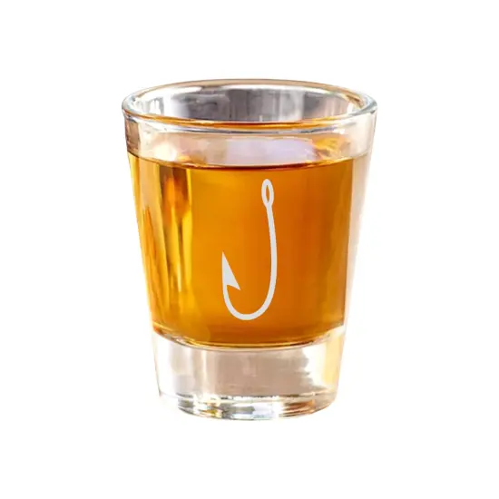 2oz Fish Hook Shot Glass {1}