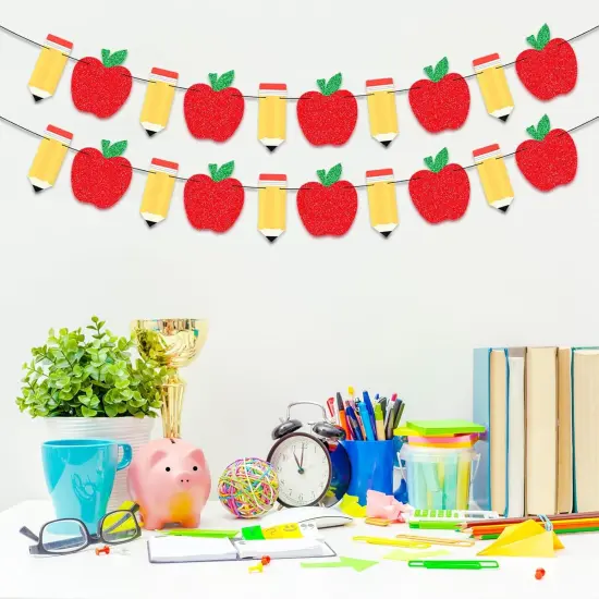 2 Pack Apple Pencil Garland Banner {5}