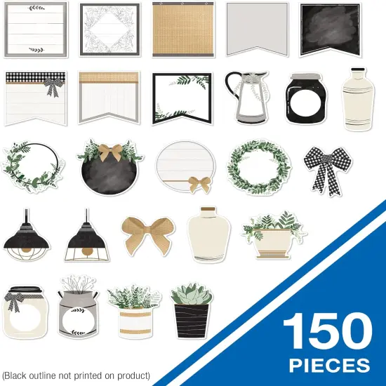 150-Piece Farmhouse Decor, Plant Pot, Wreath, Mason Jar, Pennants, and More {2}