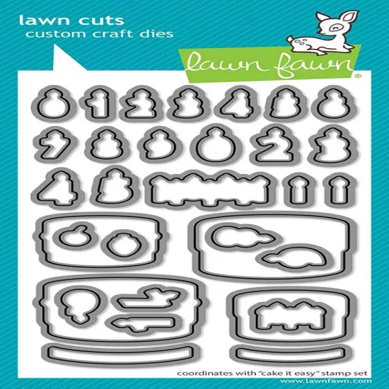 Lawn Cuts Custom Craft Die-Cake It Easy {1}