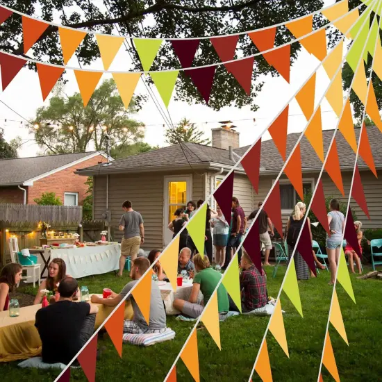 32.8 ft Fall Banners Pennant Flag {3}