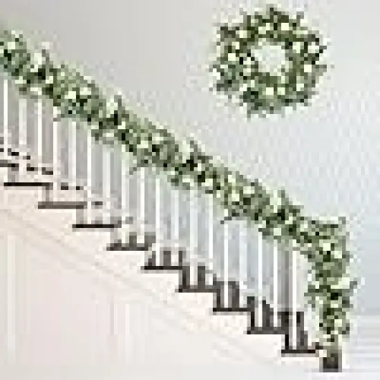 Floral Summer Garland for Wedding Porch {6}