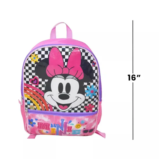 Disney Minnie Mouse Girls School Backpack 16" with pockets {5}