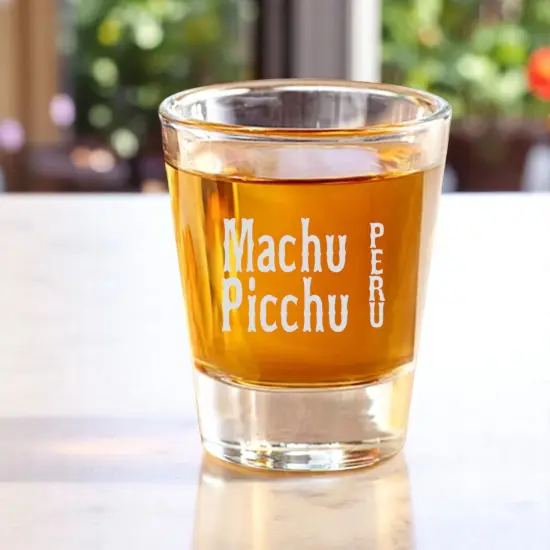 2oz Machu Picchu Peru Shot Glass {2}