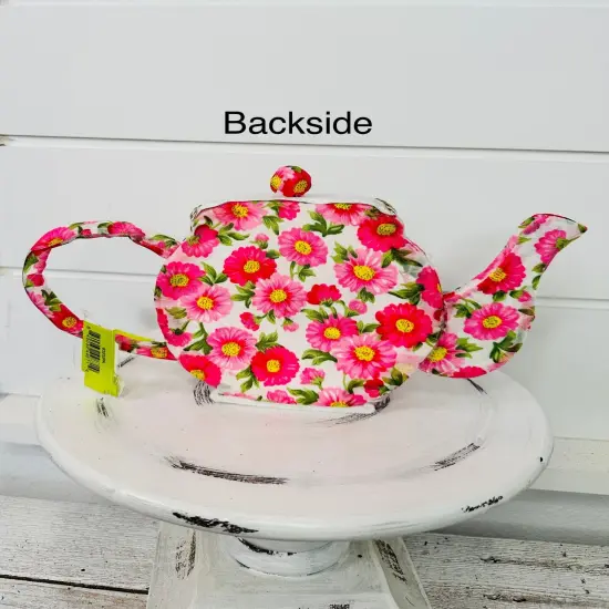 63202PK -H6xW10 Pink Foam Tea Pot Wreath Attachment {5}