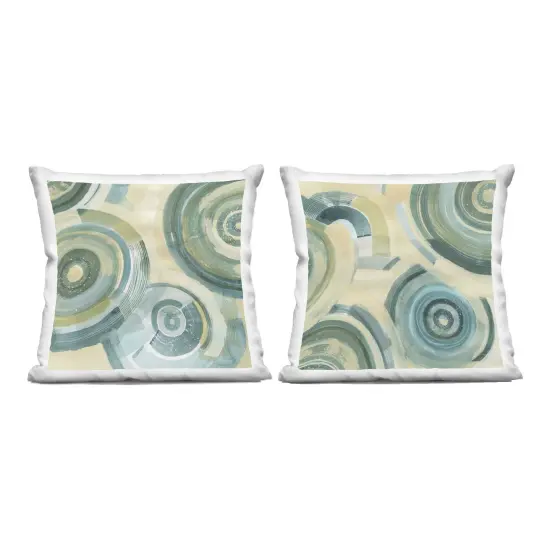 Stupell Industries Modern Passiflora Circles 2 Piece Decorative Printed Throw Pillow Set design by Grace Popp, 18 x 7 x 18 {1}