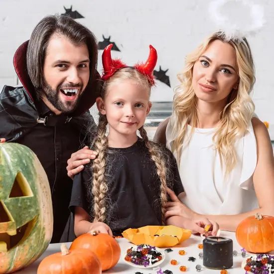 120Pcs Mini Halloween Acrylic Ornaments Table Scatters for Halloween Decoration - Multicolor {4}