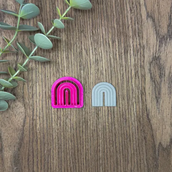 RAINBOW ART DECO CLAY CUTTER {1}