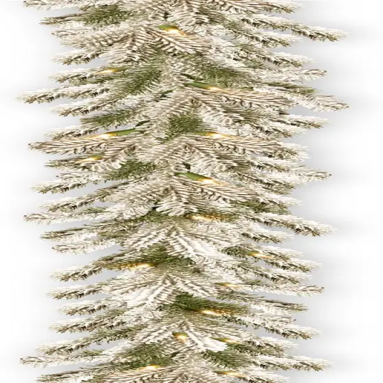 Pre-Lit 'Feel Real' Artificial Christmas Garland {1}