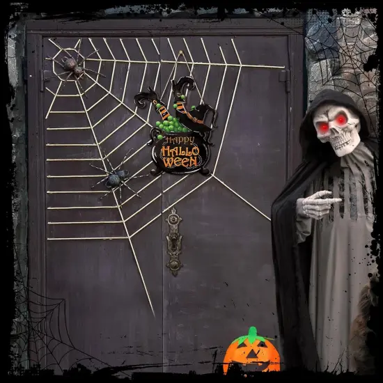 Halloween Welcome Door Sign - (Witch) {3}