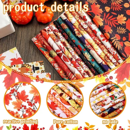 Bundles Sunflower Quilting Fabric Craft for Autumn DIY Sewing {5}