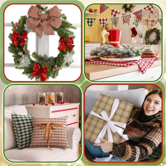 60 Pcs 10 x 10 Inch Vintage Christmas Precut Fabric Quilting {4}