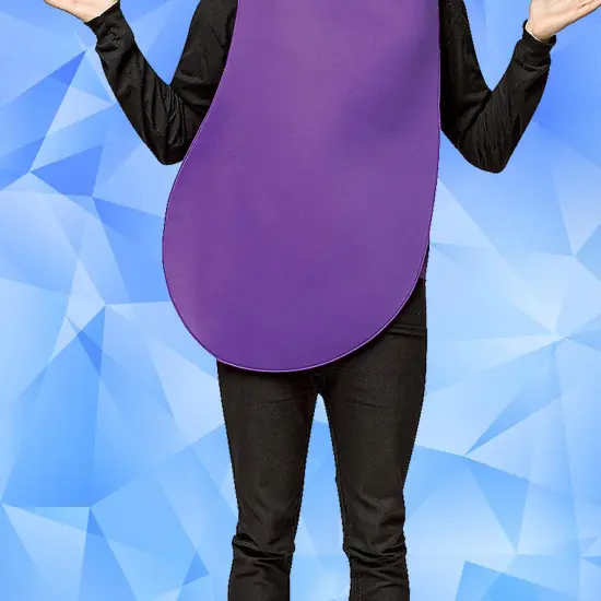 Hilarious Purple Eggplant Adult Costume Tunic Emoji Inspired Fits Most {6}