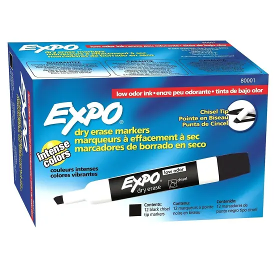 80001 Low Odor Chisel Point Dry Erase Markers {1}