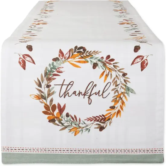 Thankful Autumn Collection Fall Table Runner {2}