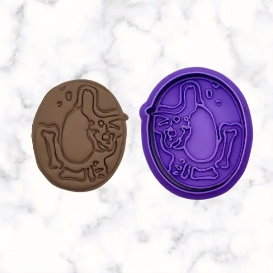 Dinosaur Number 0 Cookie Cutter and Stamp {1}