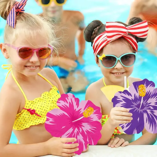 Tropical Napkins,Hawaiian Tropical Decoration 40pcs Luau Napkins Paper Floral Hibiscus Hawaiian Napkins For Summer Luau Party Supplies {5}