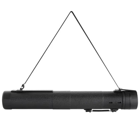 Poster Tube with Strap, Black Expandable Storage Tube, Holder, Container for Posters, Blueprints, Artwork, Map (30 to 49 Inches) {1}