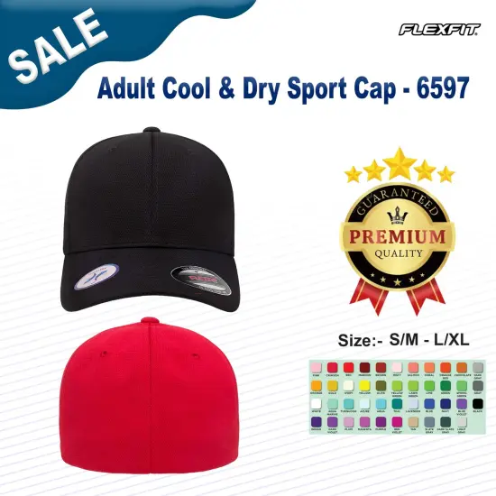 Flexfit&reg; Adult Cool & Dry Sport Cap SILVER {2}