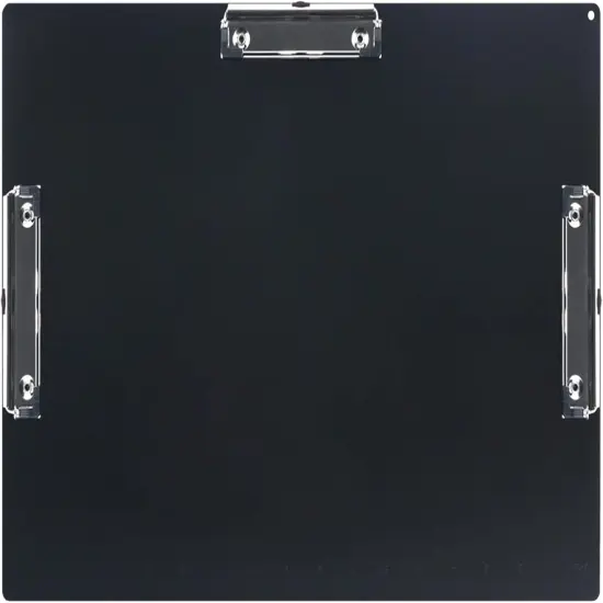 11x17 Clipboard Three Clip with Ruler Extra Large Clipboard Super Hard 11 x 17 Clipping Board Plastic Black Pack of 1 {1}