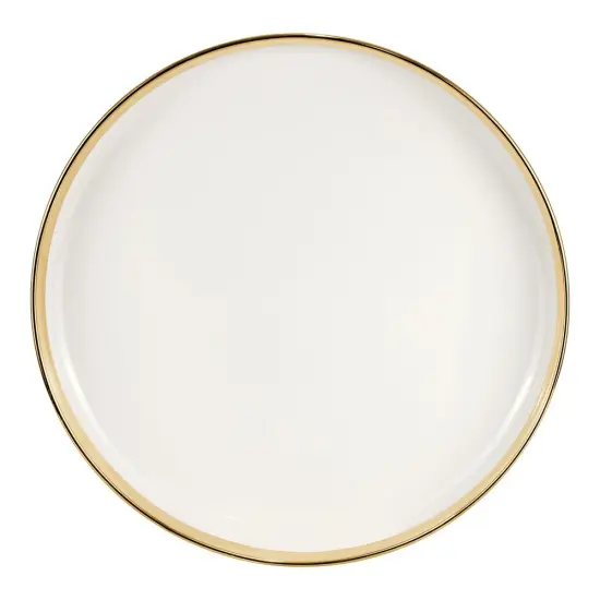 Porcelain Dinnerware Set White and Gold {5}