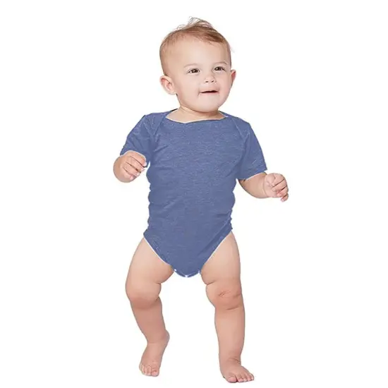 Bella + Canvas&reg; Infant Triblend Short Sleeve One Piece - 134B Mauve Triblend {6}