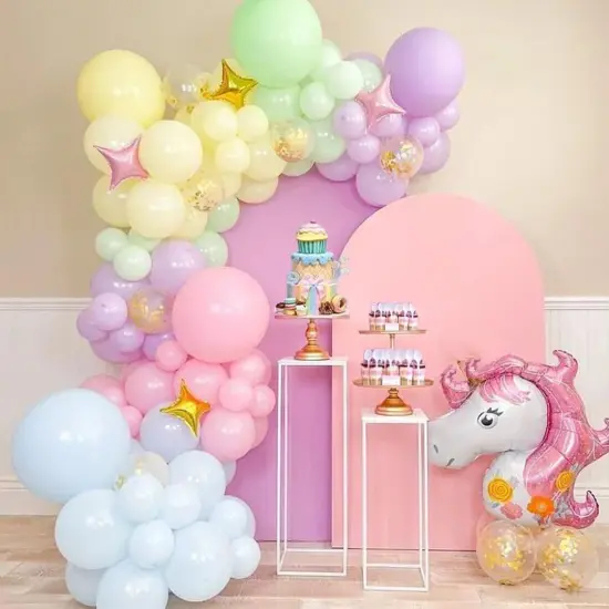 Pastel Balloons, Pastel party Balloons 50pcs 12 inch Colorful Rainbow Balloon Macaron Latex Balloons for Easter Birthday Baby Shower Rainbow Party Anniversary Party Decorations {5}