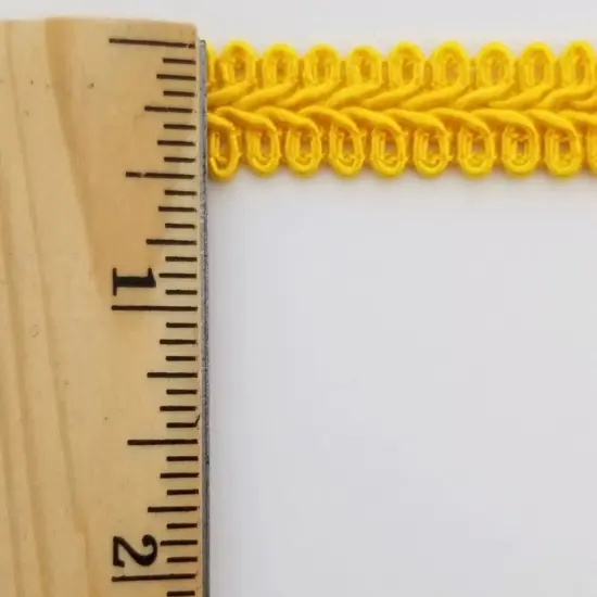 1/2" Chinese French Braid Gimp Trimming - 12 Continuous Yards - Many Colors! Flag gold {2}