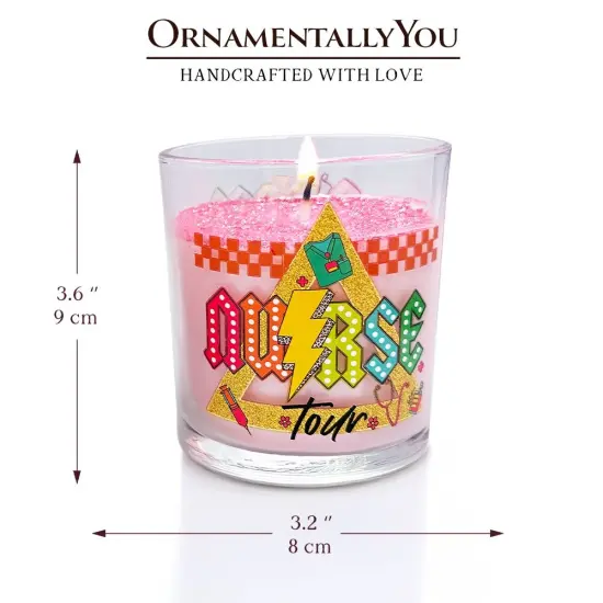 Nurse Tour Candle, Cute RN Nursing Lavender Scented Gift {4}