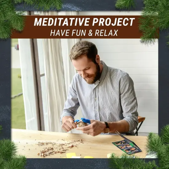 Wood Carving Kit Comfort Bird DIY Kits for Adults Hobbies Whittling Knife Kit for Beginners & Kids Adult Craft Kits Wood Carving Knife Set {3}