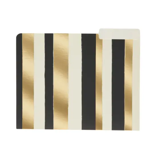Geometric File Folders with 1/3 Cut Tabs, Gold Office Supplies (11.5 x 9.5 In, 12 Pack) {4}